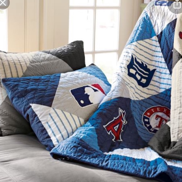 pottery barn baseball bedding
